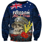 Australia ANZAC Day Sweatshirt Freedom Ain't Free