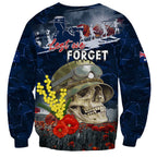 Australia ANZAC Day Sweatshirt Freedom Ain't Free