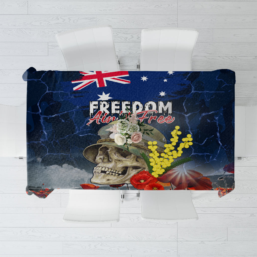 Australia ANZAC Day Tablecloth Freedom Ain't Free