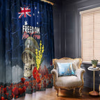 Australia ANZAC Day Window Curtain Freedom Ain't Free