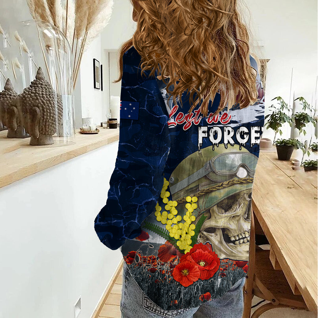 Australia ANZAC Day Women Casual Shirt Freedom Ain't Free