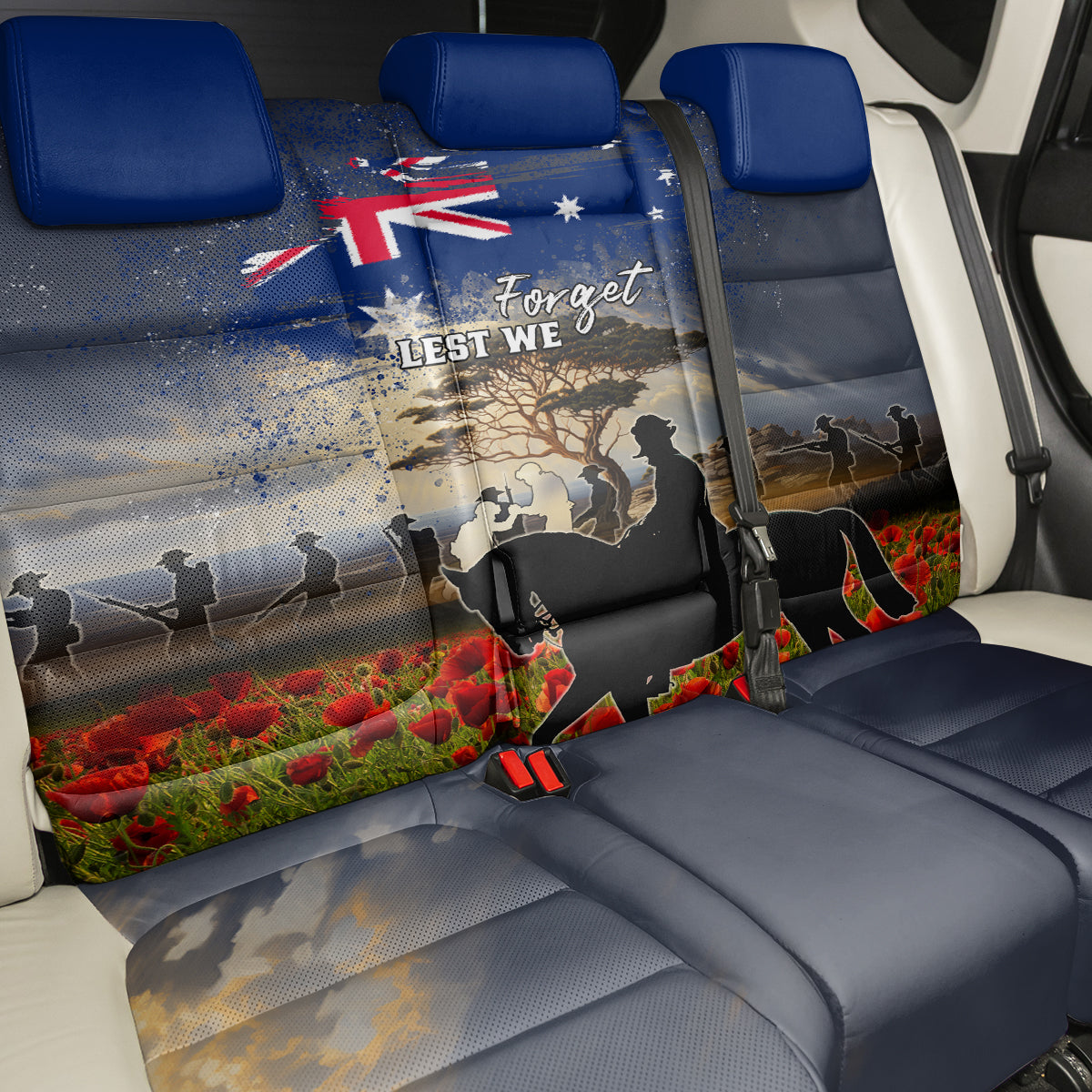 Australia ANZAC Day Back Car Seat Cover The Lonesome Pine