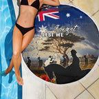 Australia ANZAC Day Beach Blanket The Lonesome Pine