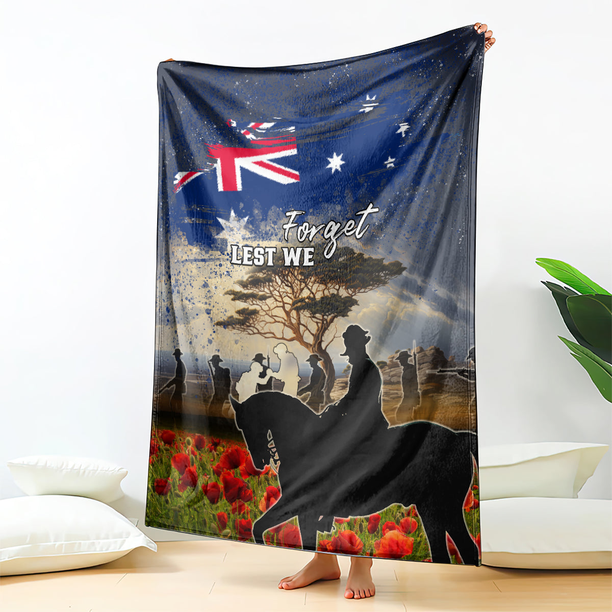 Australia ANZAC Day Blanket The Lonesome Pine