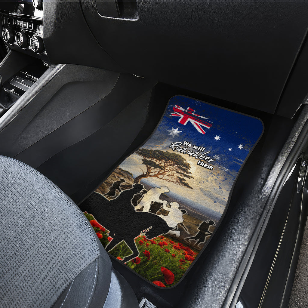 Australia ANZAC Day Car Mats The Lonesome Pine