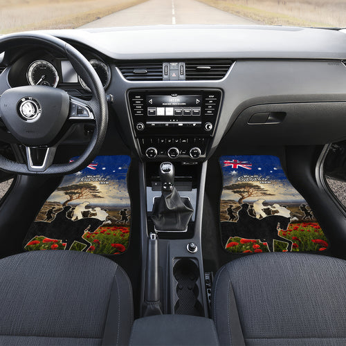 Australia ANZAC Day Car Mats The Lonesome Pine