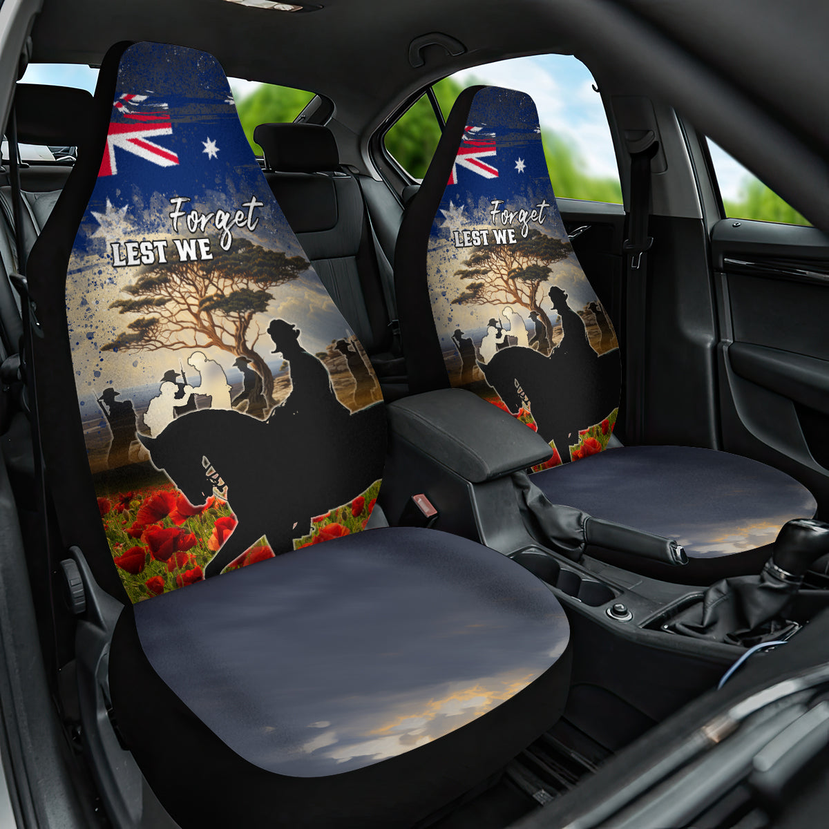 Australia ANZAC Day Car Seat Cover The Lonesome Pine