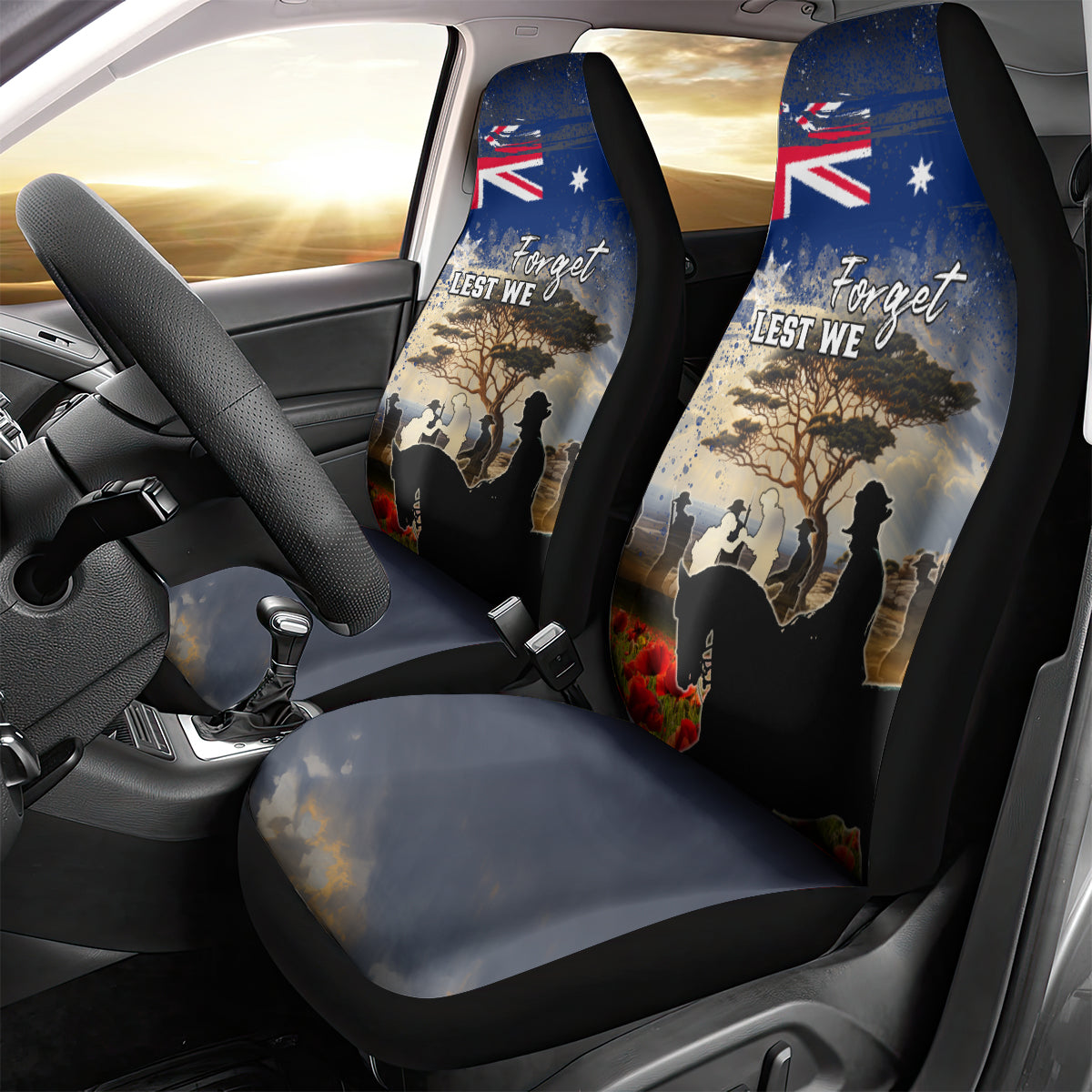 Australia ANZAC Day Car Seat Cover The Lonesome Pine