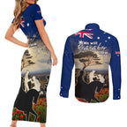 Australia ANZAC Day Couples Matching Short Sleeve Bodycon Dress and Long Sleeve Button Shirt The Lonesome Pine