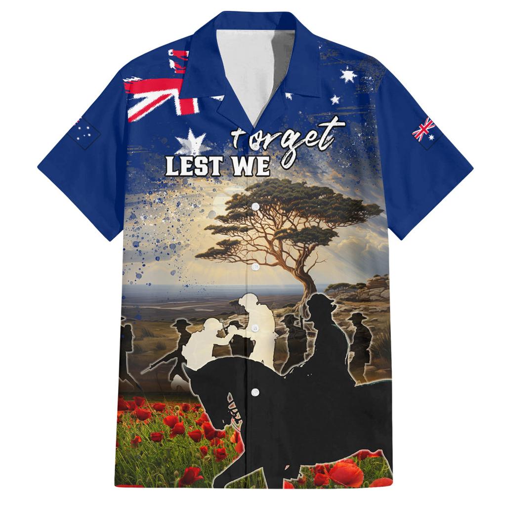Australia ANZAC Day Family Matching Long Sleeve Bodycon Dress and Hawaiian Shirt The Lonesome Pine