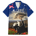 Australia ANZAC Day Family Matching Off Shoulder Short Dress and Hawaiian Shirt The Lonesome Pine