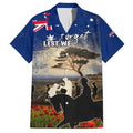 Australia ANZAC Day Family Matching Short Sleeve Bodycon Dress and Hawaiian Shirt The Lonesome Pine
