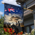 Australia ANZAC Day Garden Flag The Lonesome Pine