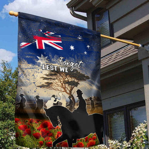 Australia ANZAC Day Garden Flag The Lonesome Pine