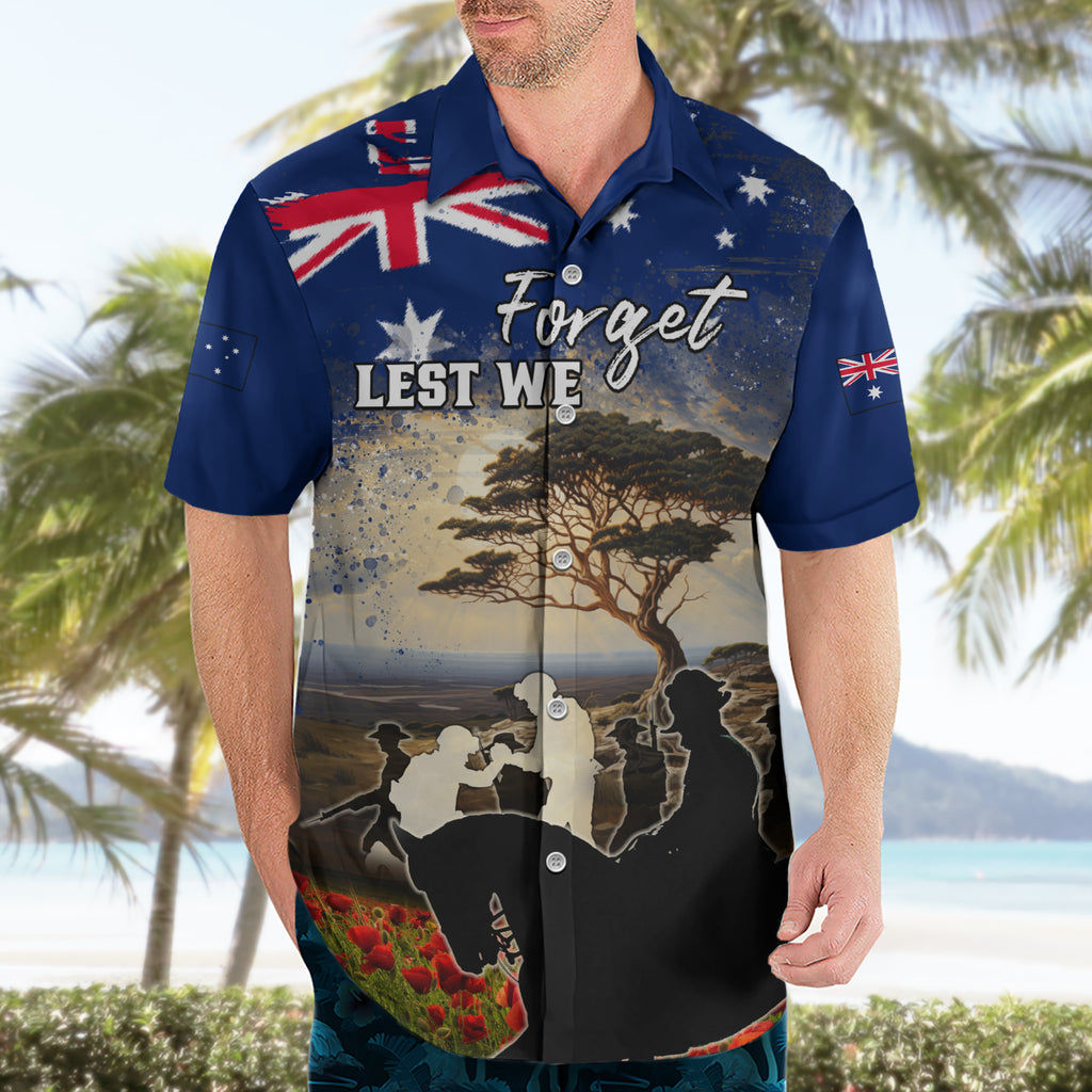 Australia ANZAC Day Hawaiian Shirt The Lonesome Pine