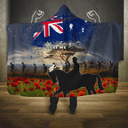 Australia ANZAC Day Hooded Blanket The Lonesome Pine