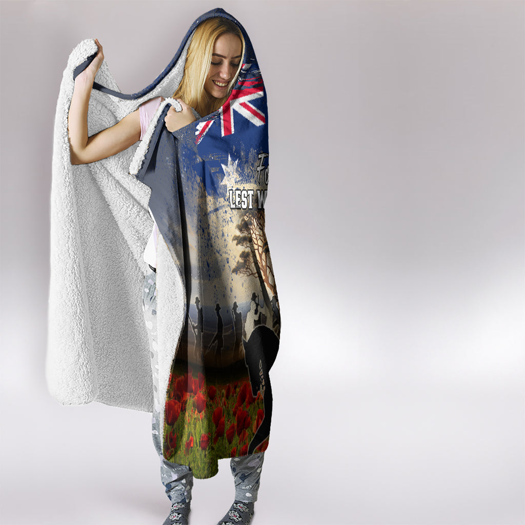 Australia ANZAC Day Hooded Blanket The Lonesome Pine