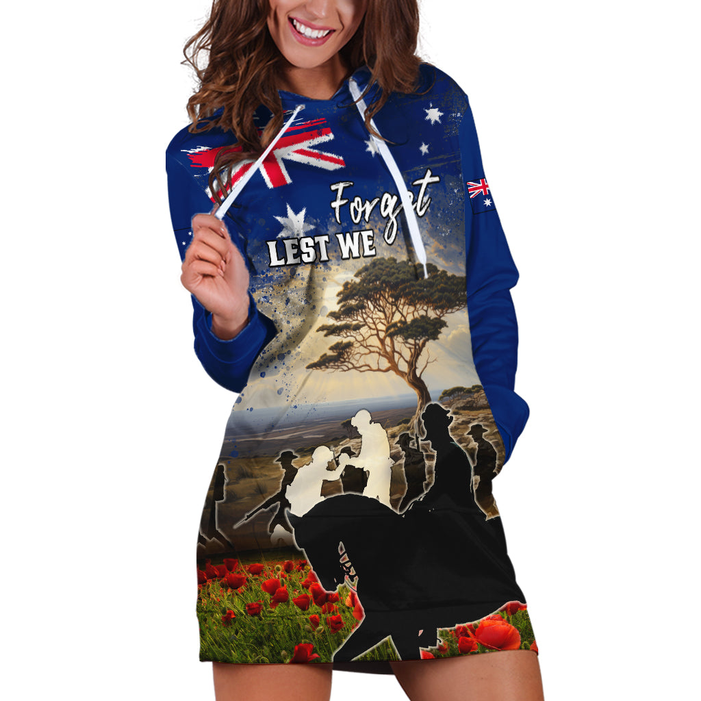 Australia ANZAC Day Hoodie Dress The Lonesome Pine