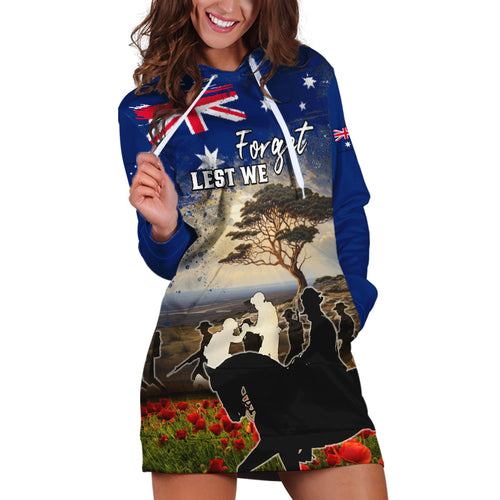 Australia ANZAC Day Hoodie Dress The Lonesome Pine