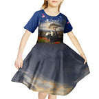 Australia ANZAC Day Kid Short Sleeve Dress The Lonesome Pine