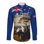 Australia ANZAC Day Long Sleeve Button Shirt The Lonesome Pine