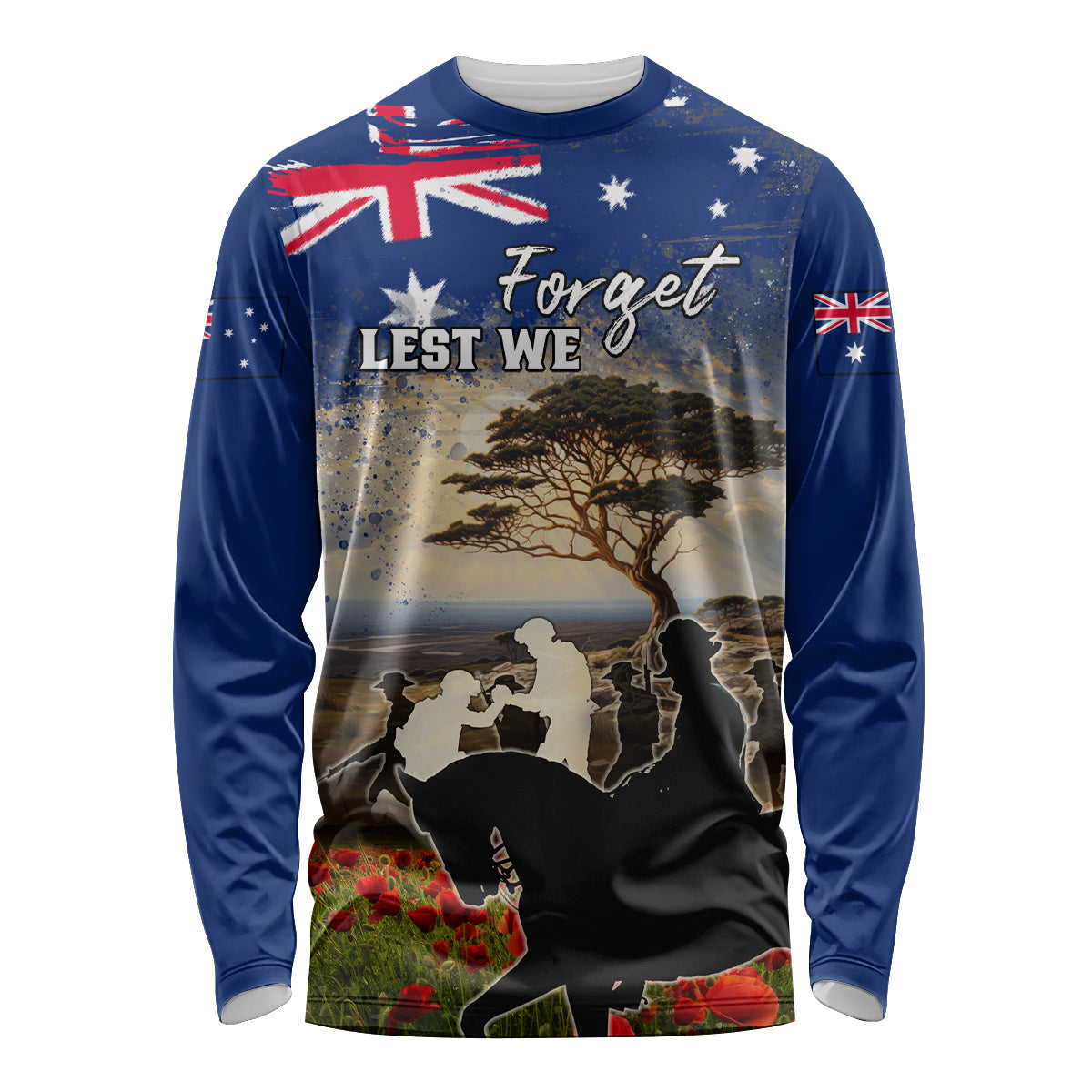 Australia ANZAC Day Long Sleeve Shirt The Lonesome Pine