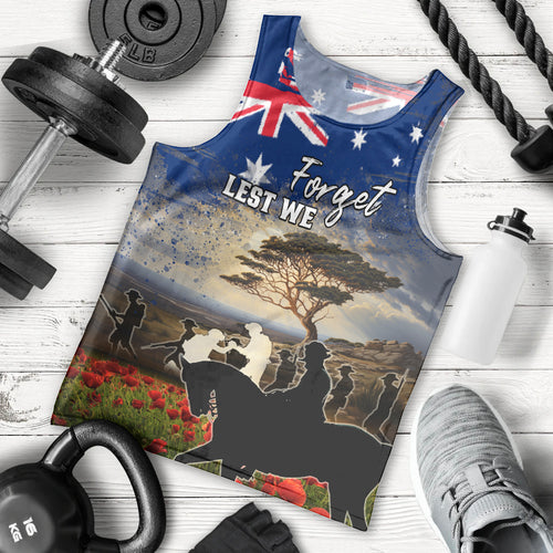 Australia ANZAC Day Men Tank Top The Lonesome Pine