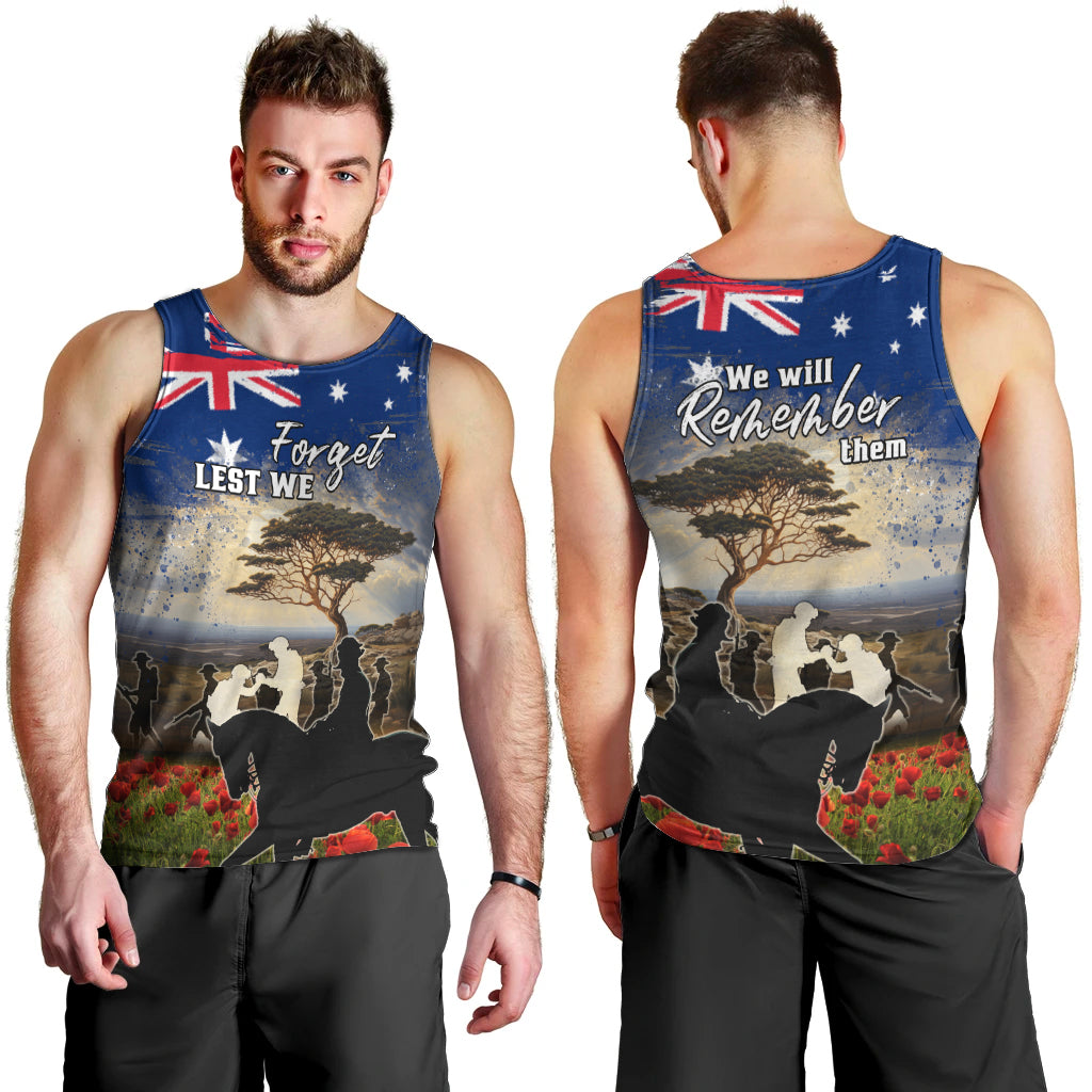 Australia ANZAC Day Men Tank Top The Lonesome Pine