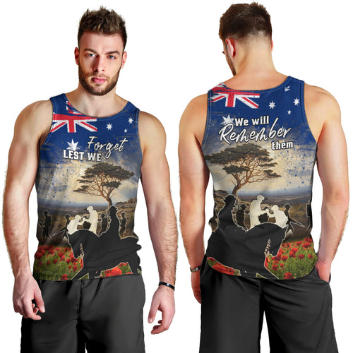 Australia ANZAC Day Men Tank Top The Lonesome Pine