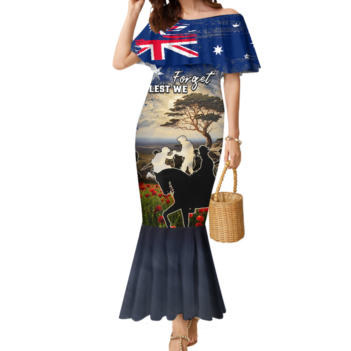 Australia ANZAC Day Mermaid Dress The Lonesome Pine