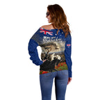 Australia ANZAC Day Off Shoulder Sweater The Lonesome Pine