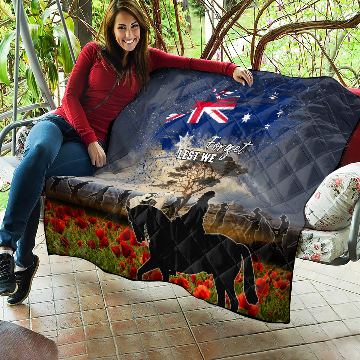 Australia ANZAC Day Quilt The Lonesome Pine
