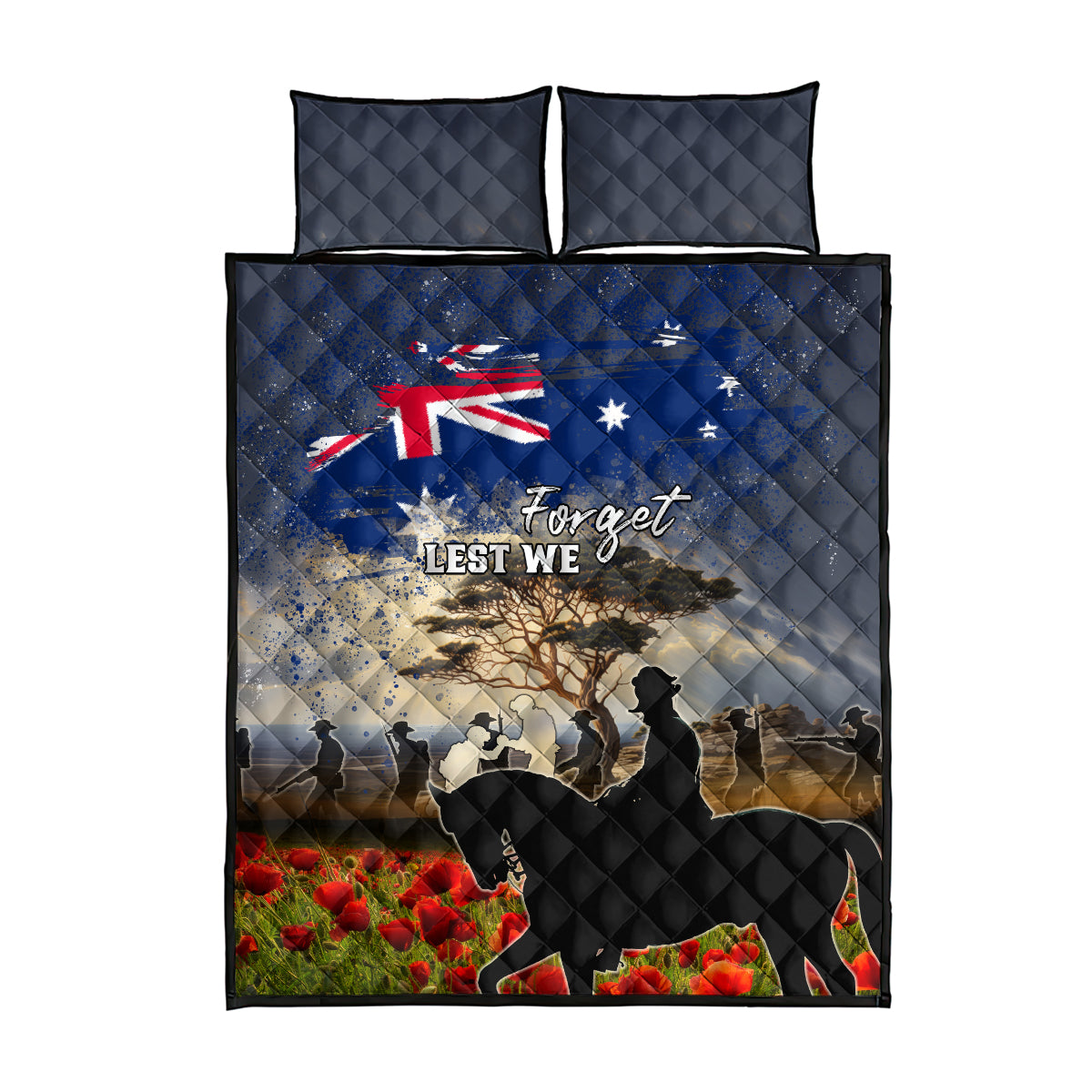 Australia ANZAC Day Quilt Bed Set The Lonesome Pine