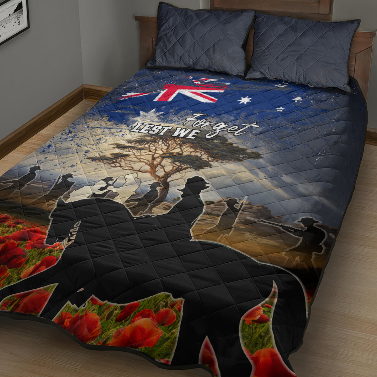 Australia ANZAC Day Quilt Bed Set The Lonesome Pine