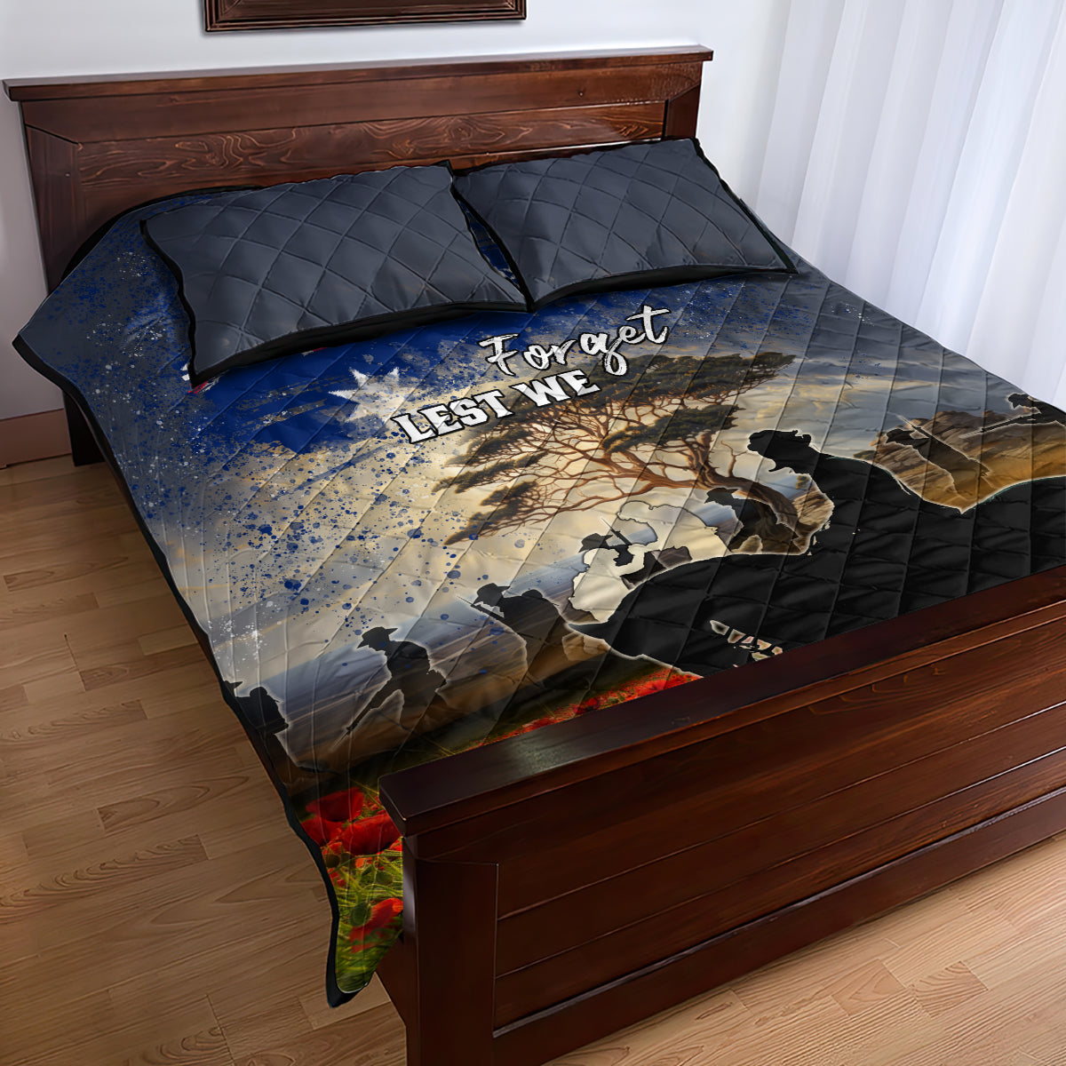 Australia ANZAC Day Quilt Bed Set The Lonesome Pine