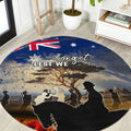 Australia ANZAC Day Round Carpet The Lonesome Pine