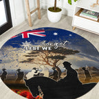 Australia ANZAC Day Round Carpet The Lonesome Pine
