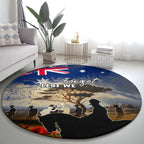 Australia ANZAC Day Round Carpet The Lonesome Pine