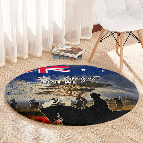 Australia ANZAC Day Round Carpet The Lonesome Pine
