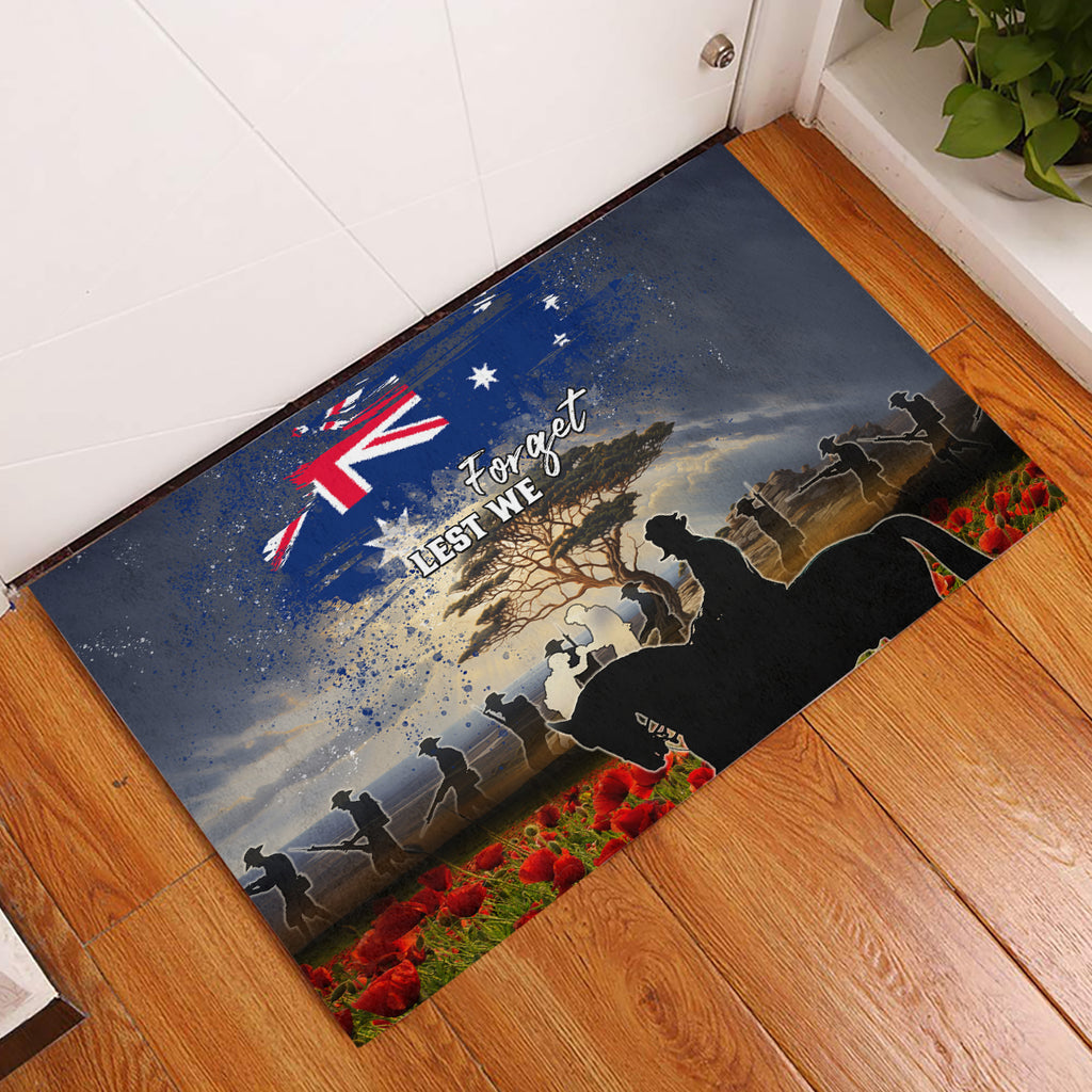 Australia ANZAC Day Rubber Doormat The Lonesome Pine