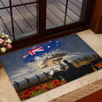 Australia ANZAC Day Rubber Doormat The Lonesome Pine