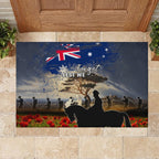 Australia ANZAC Day Rubber Doormat The Lonesome Pine