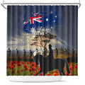 Australia ANZAC Day Shower Curtain The Lonesome Pine