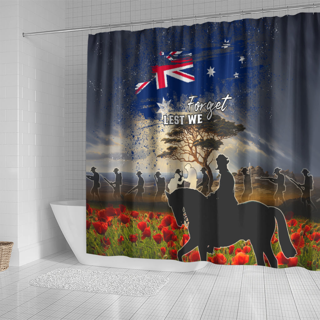 Australia ANZAC Day Shower Curtain The Lonesome Pine