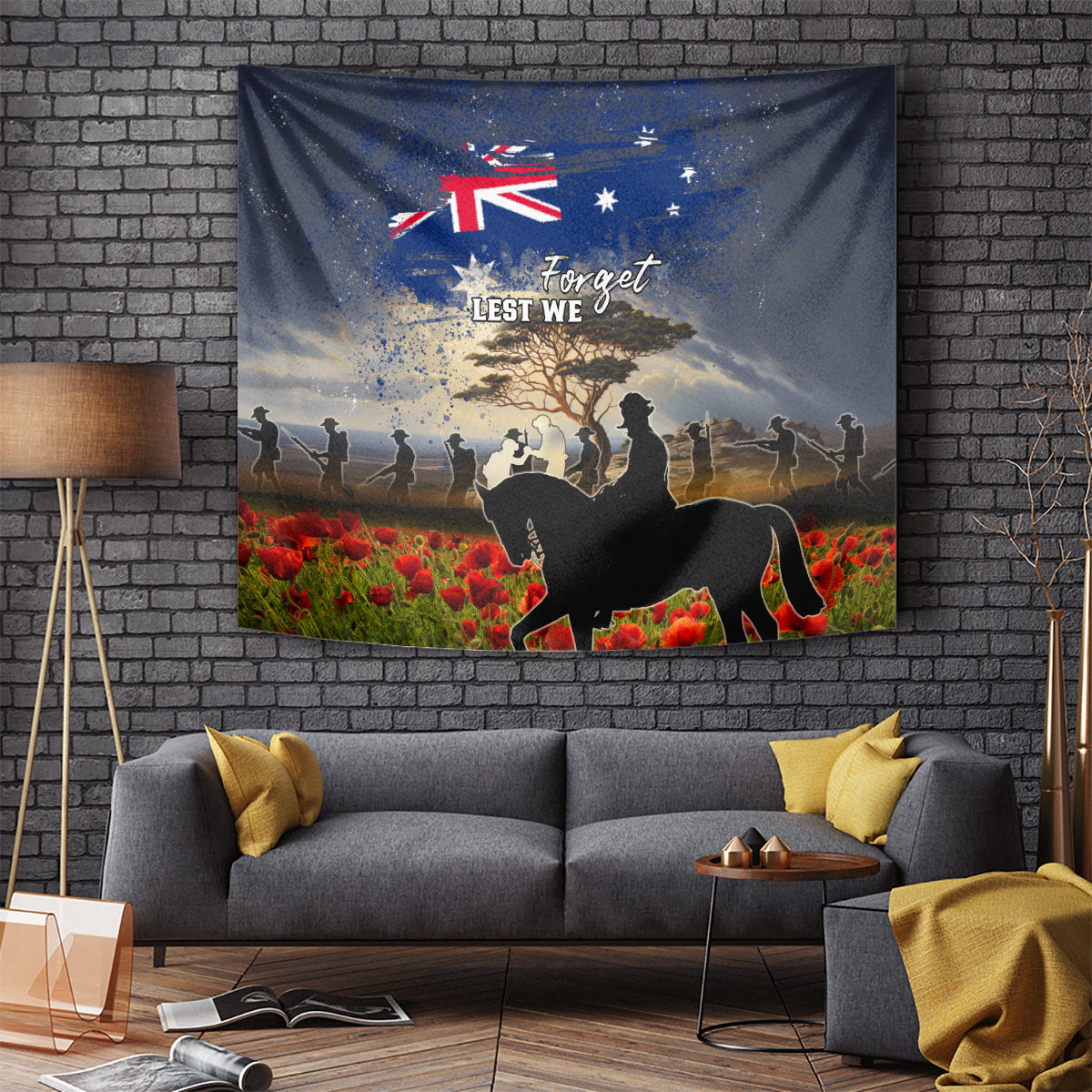 Australia ANZAC Day Tapestry The Lonesome Pine