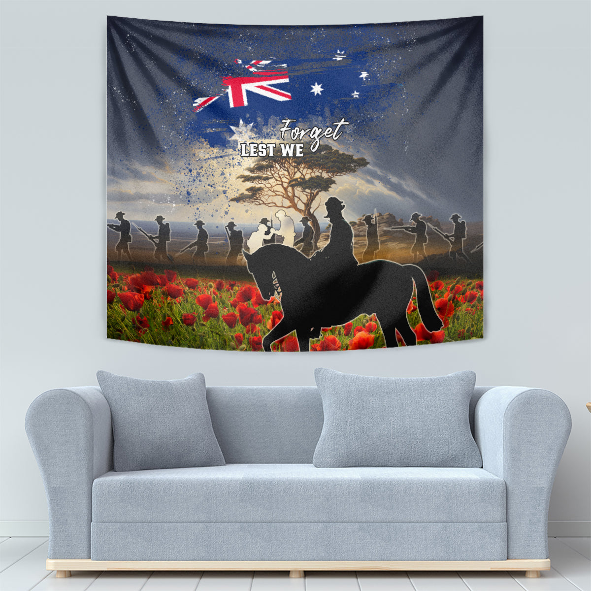 Australia ANZAC Day Tapestry The Lonesome Pine