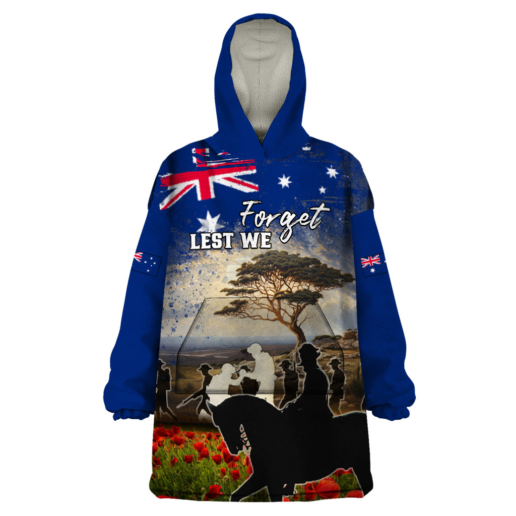 Australia ANZAC Day Wearable Blanket Hoodie The Lonesome Pine