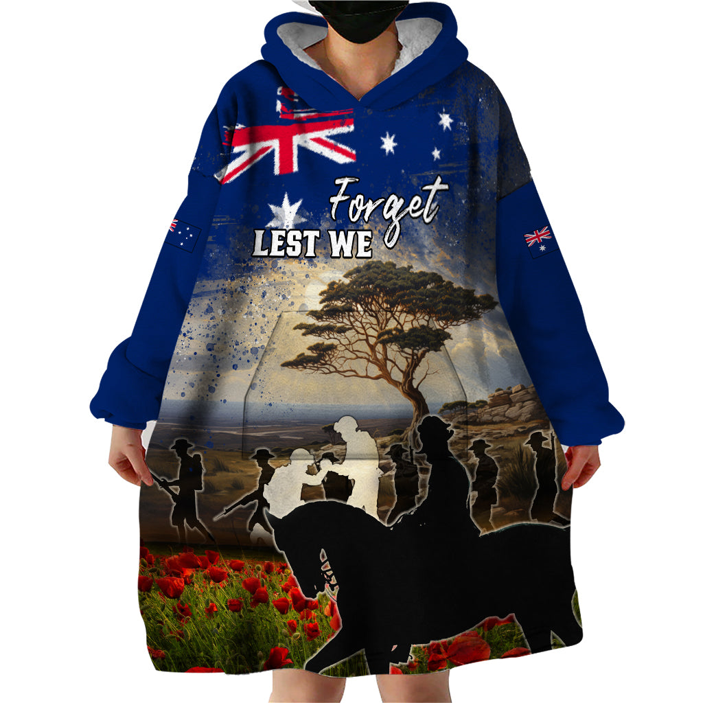 Australia ANZAC Day Wearable Blanket Hoodie The Lonesome Pine