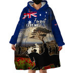 Australia ANZAC Day Wearable Blanket Hoodie The Lonesome Pine