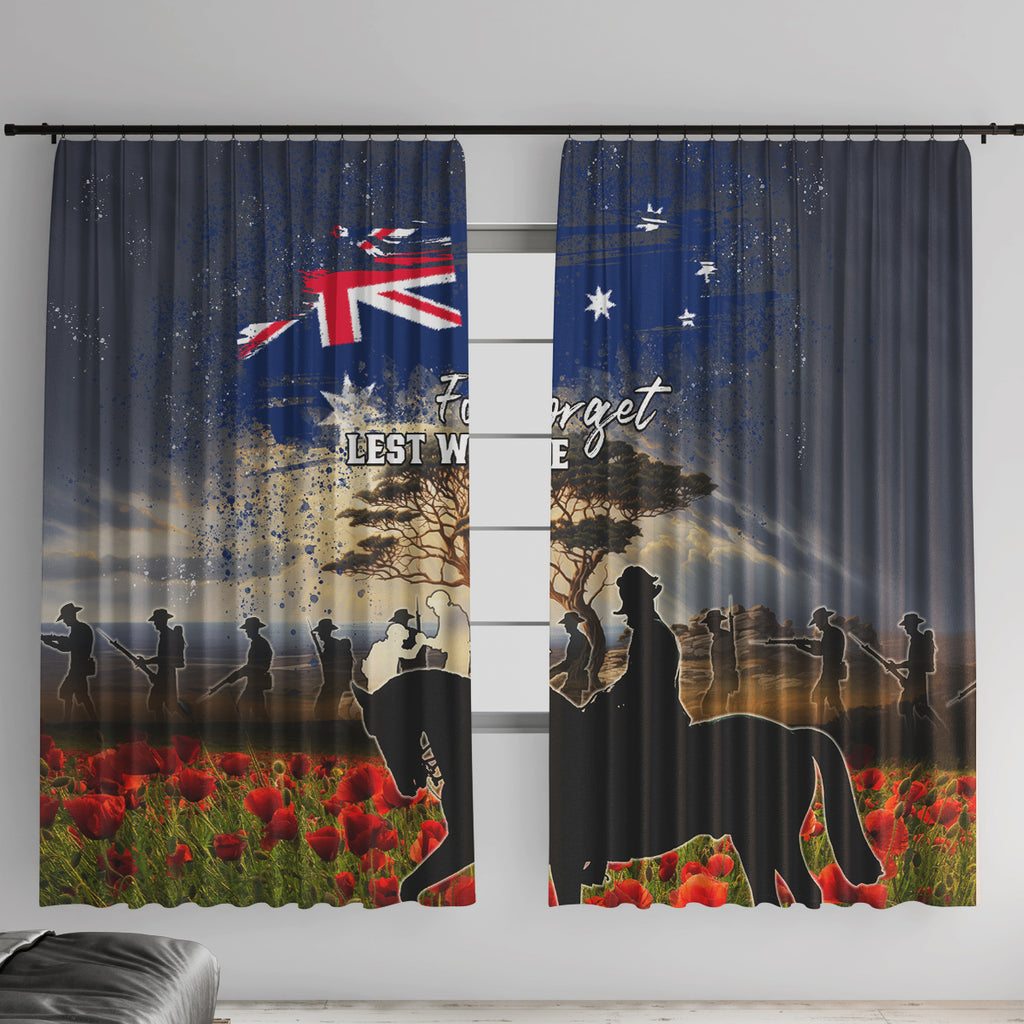 Australia ANZAC Day Window Curtain The Lonesome Pine